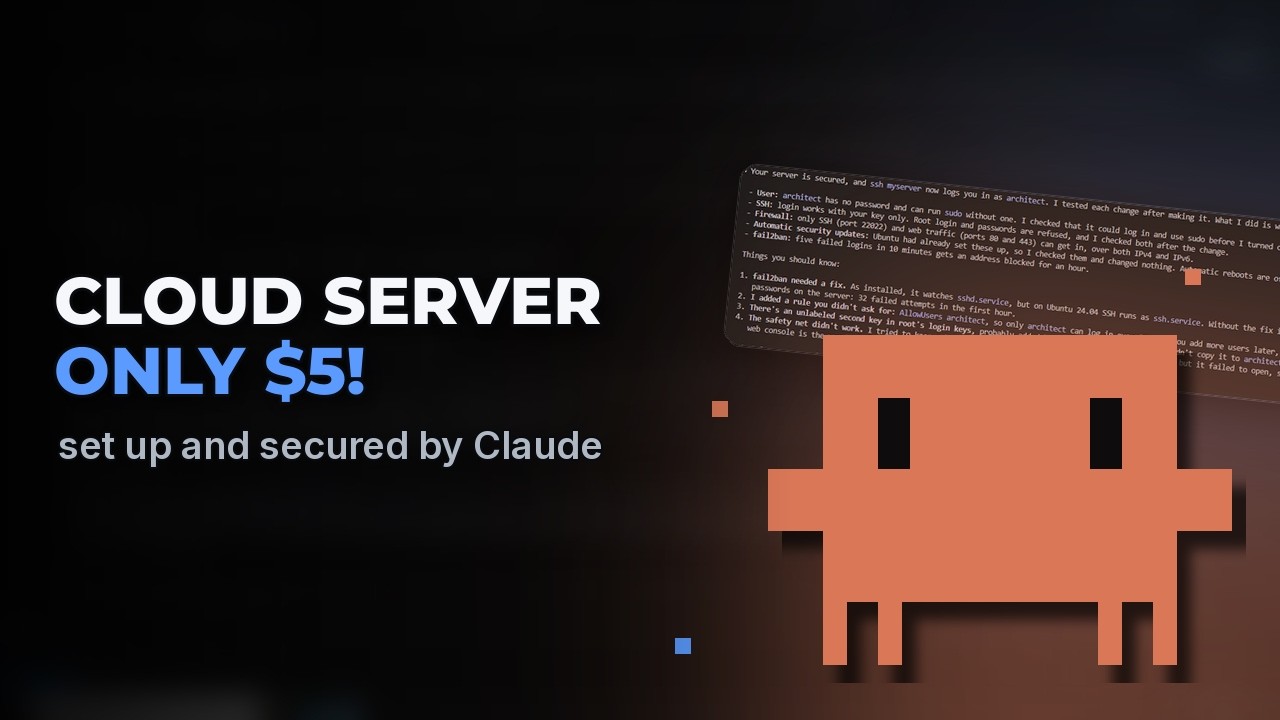 How to Set Up and Secure a VPS the EASY Way! Claude Code Does It for You (SSH Keys, Firewall)